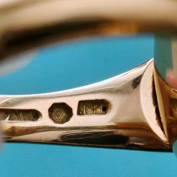 ULTRA RARE Vintage Tiffany & Co 18k Gold Flip Signet Ring OOAK Reversible Design - Picture 13 of 15